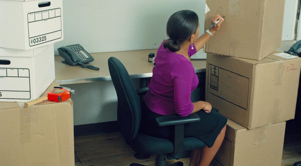Modern office environment ready for employees after a completed commercial move