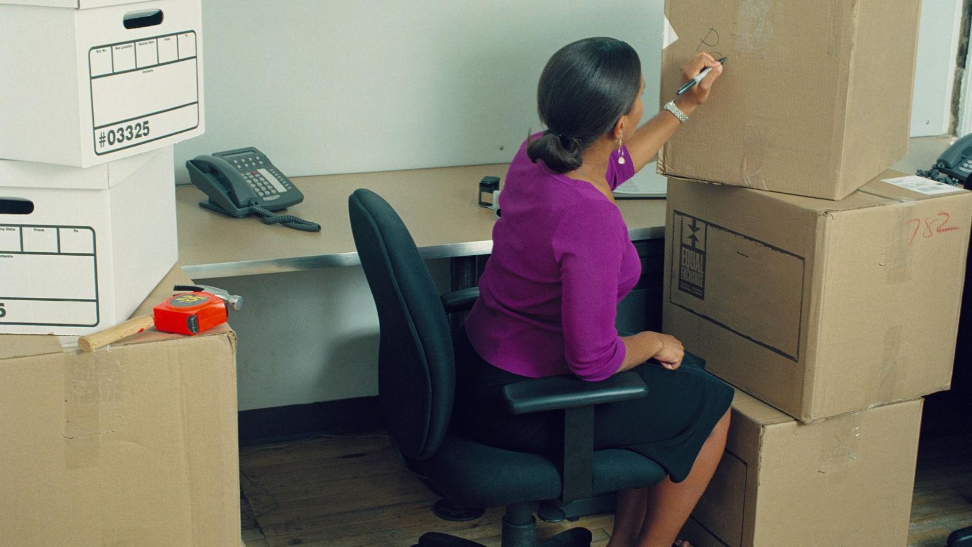 Modern office environment ready for employees after a completed commercial move