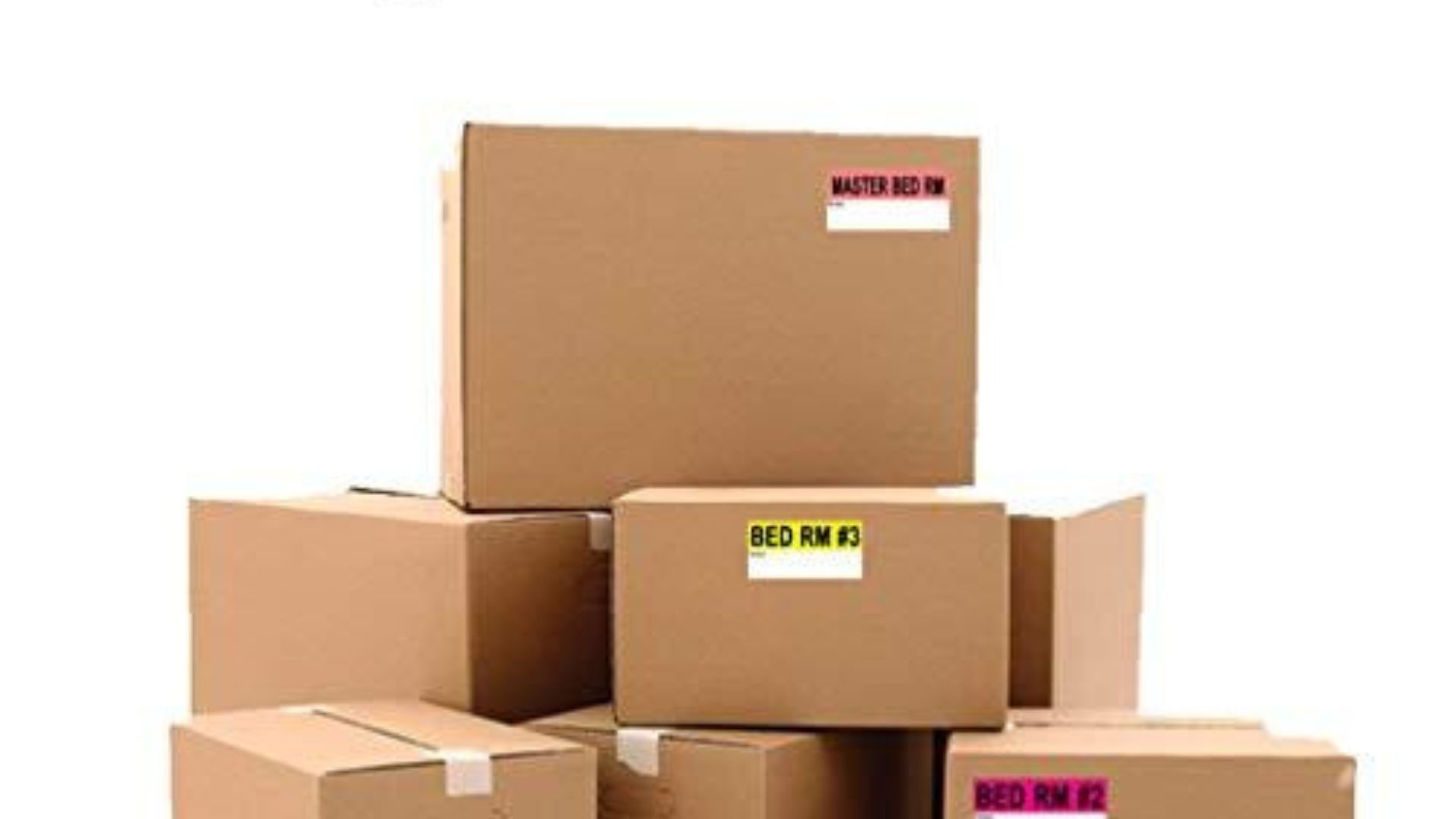 Person creating a moving inventory list to track household belongings