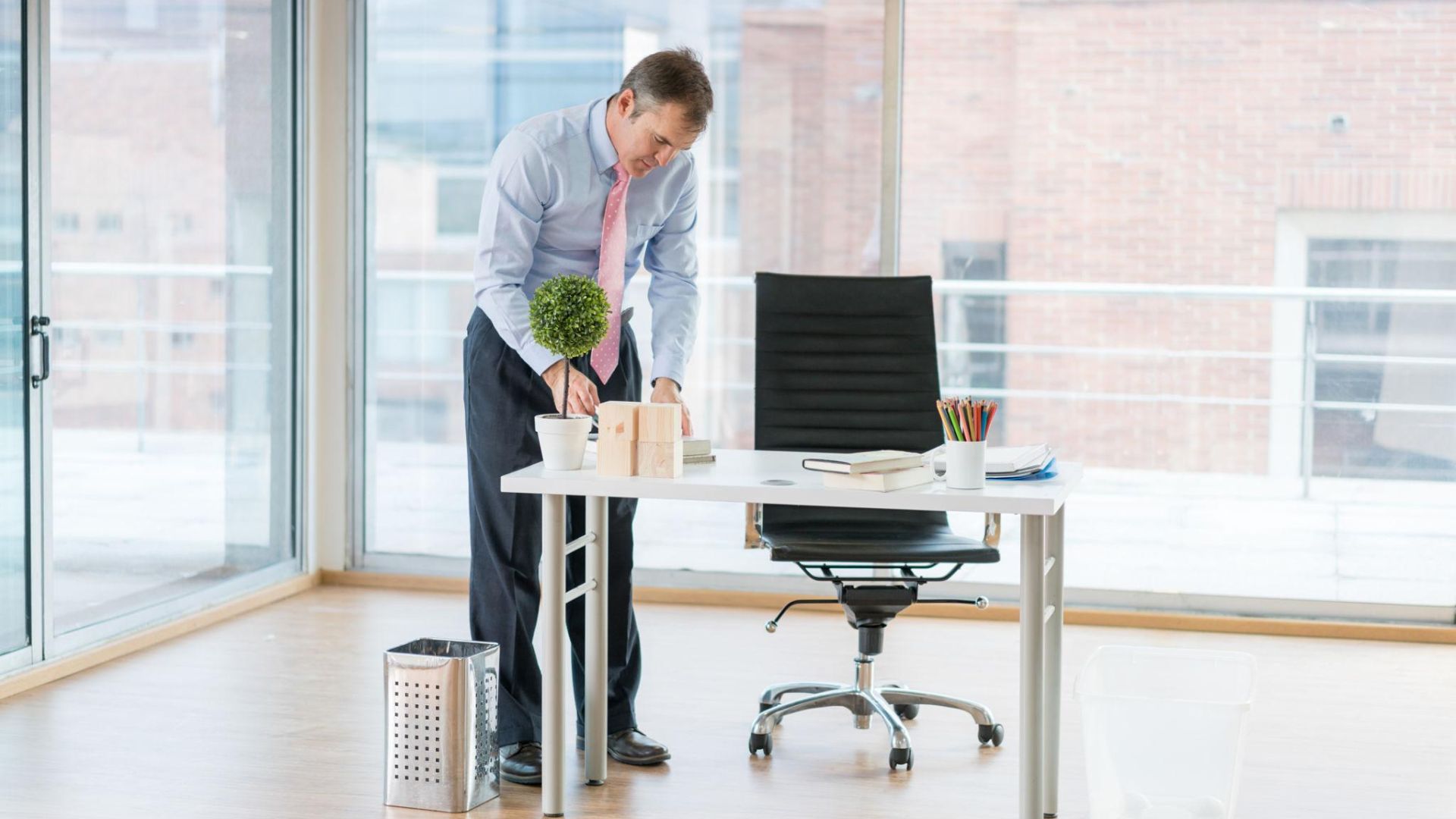 Modern office environment ready for employees after a completed commercial move