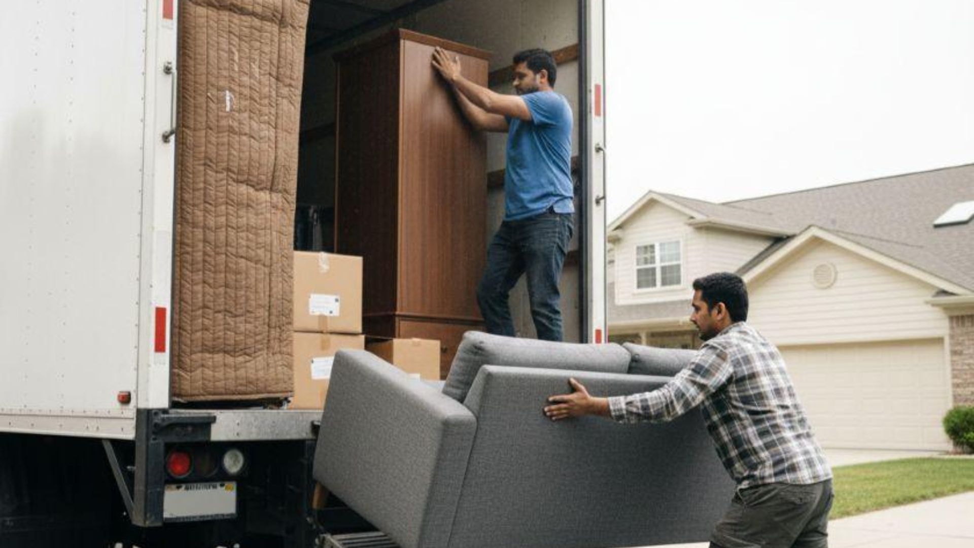 Professional movers loading furniture for a same-day relocation in Clearwater