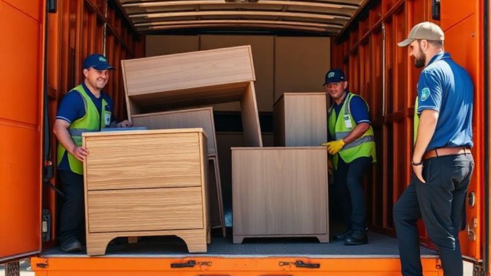 Homeowner sorting unwanted items before a residential move