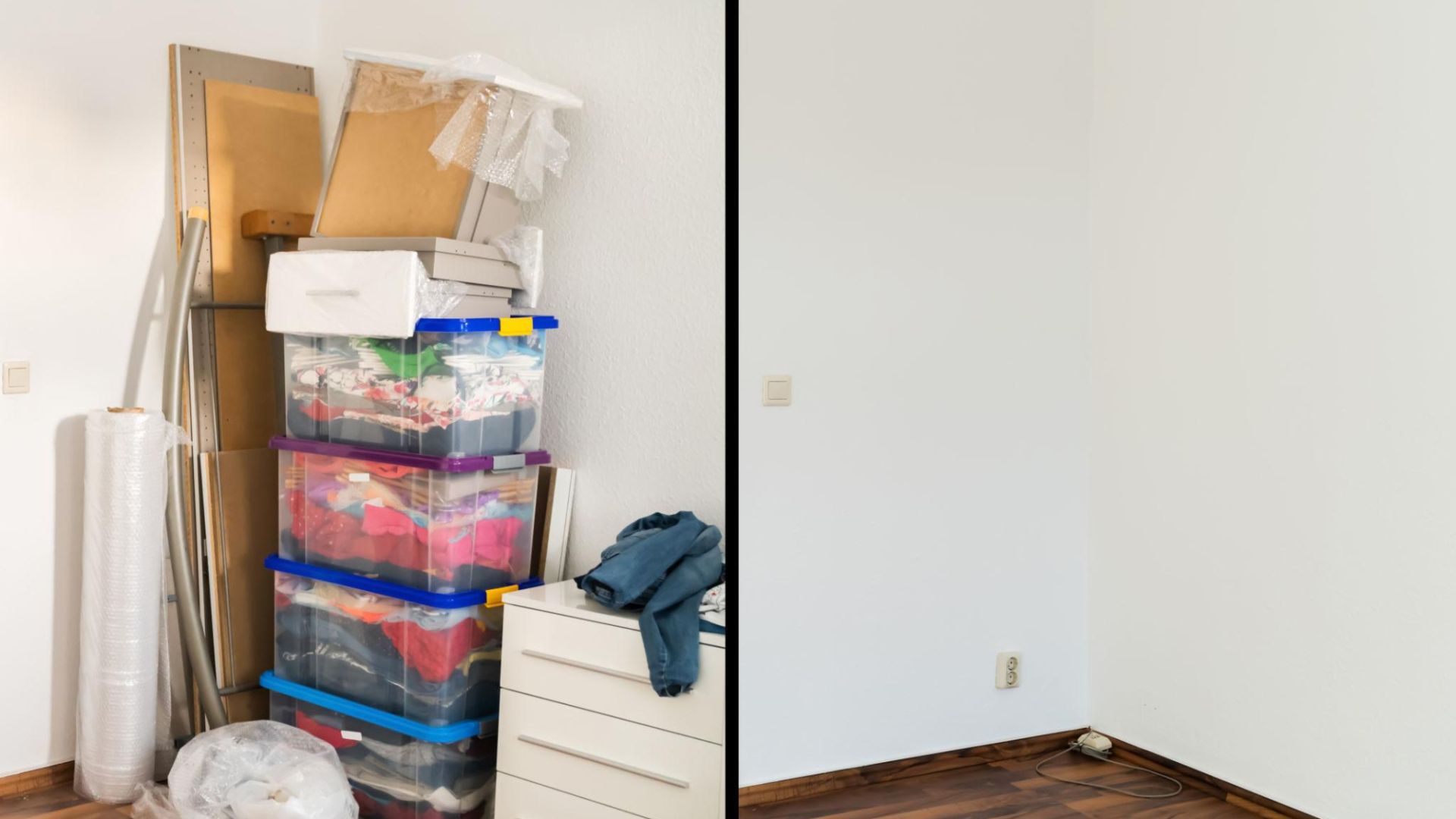 Entire home being cleared of unwanted items during a cleanout project