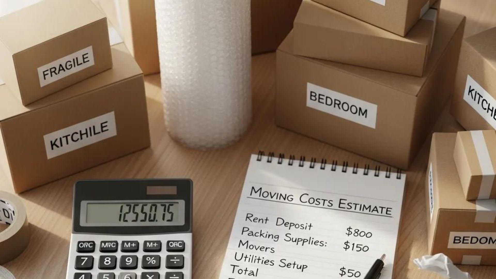 Detailed home inventory checklist used to organize belongings before moving
